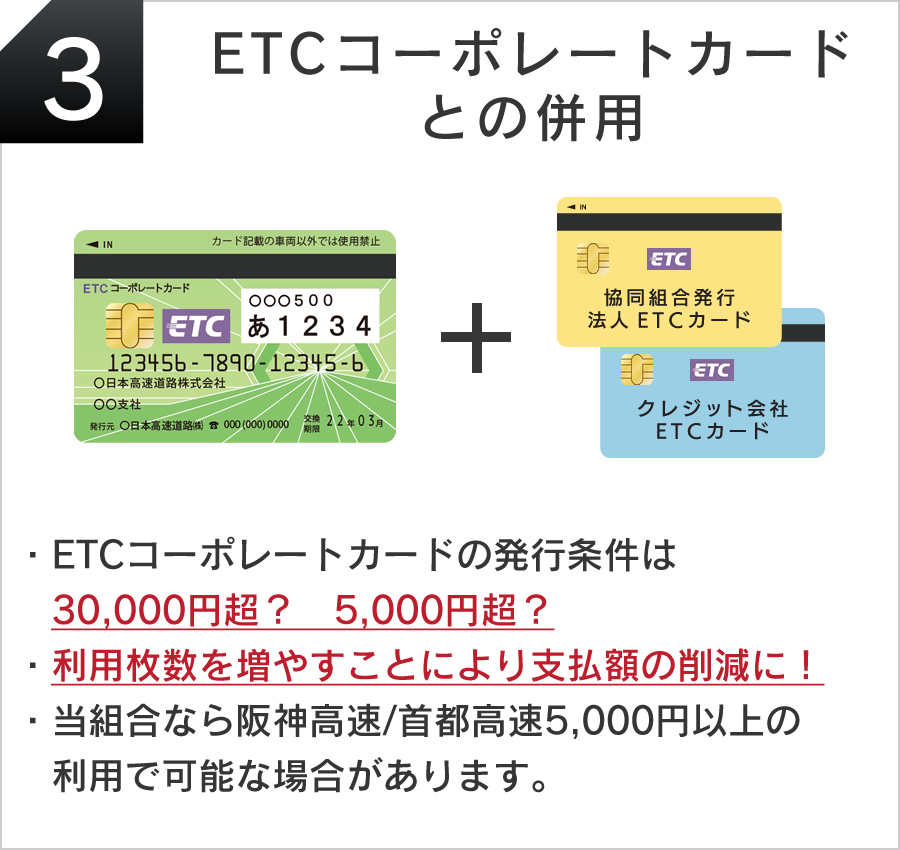ETCコーポレートカードとの併用
